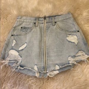 LF Denim Mini Skirt